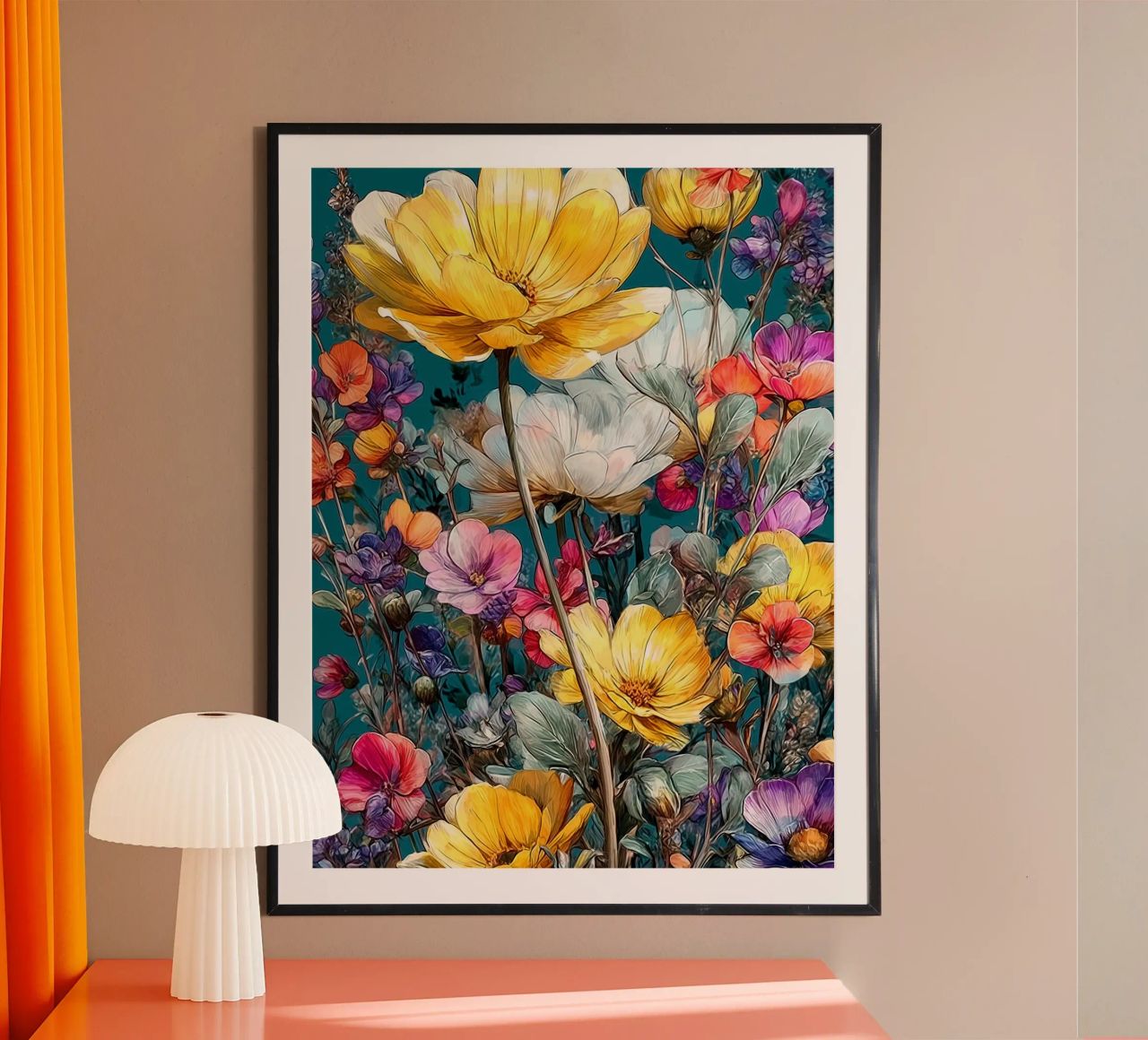 Beautiful Flower Garden A poster de Mateo