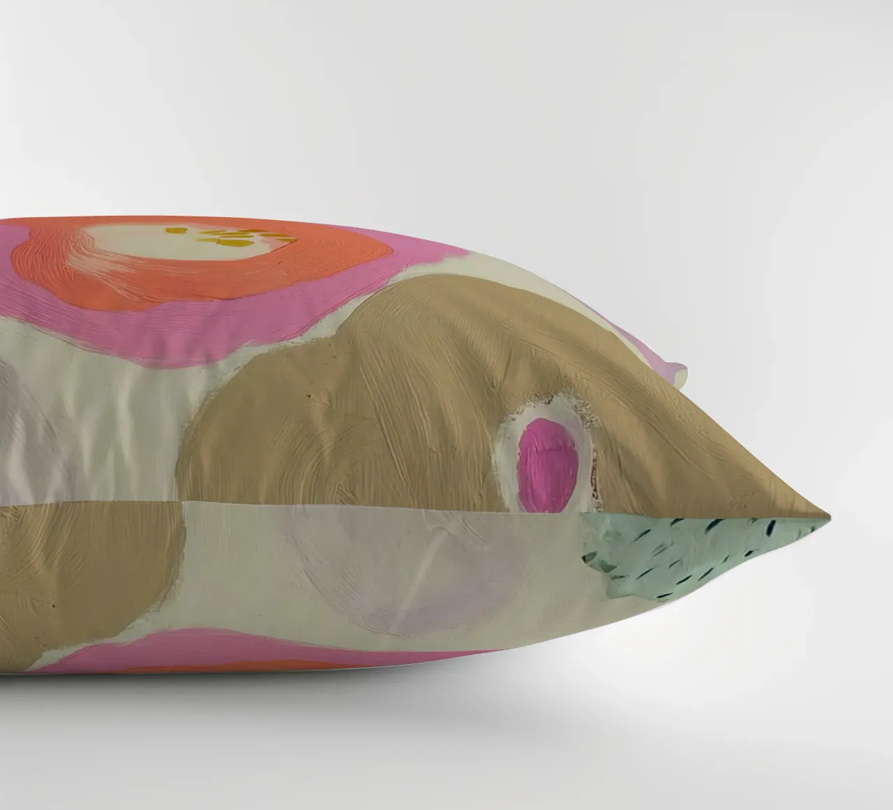 Abstract Floral Print, Retro Flower Print decorative cushion by Boheme