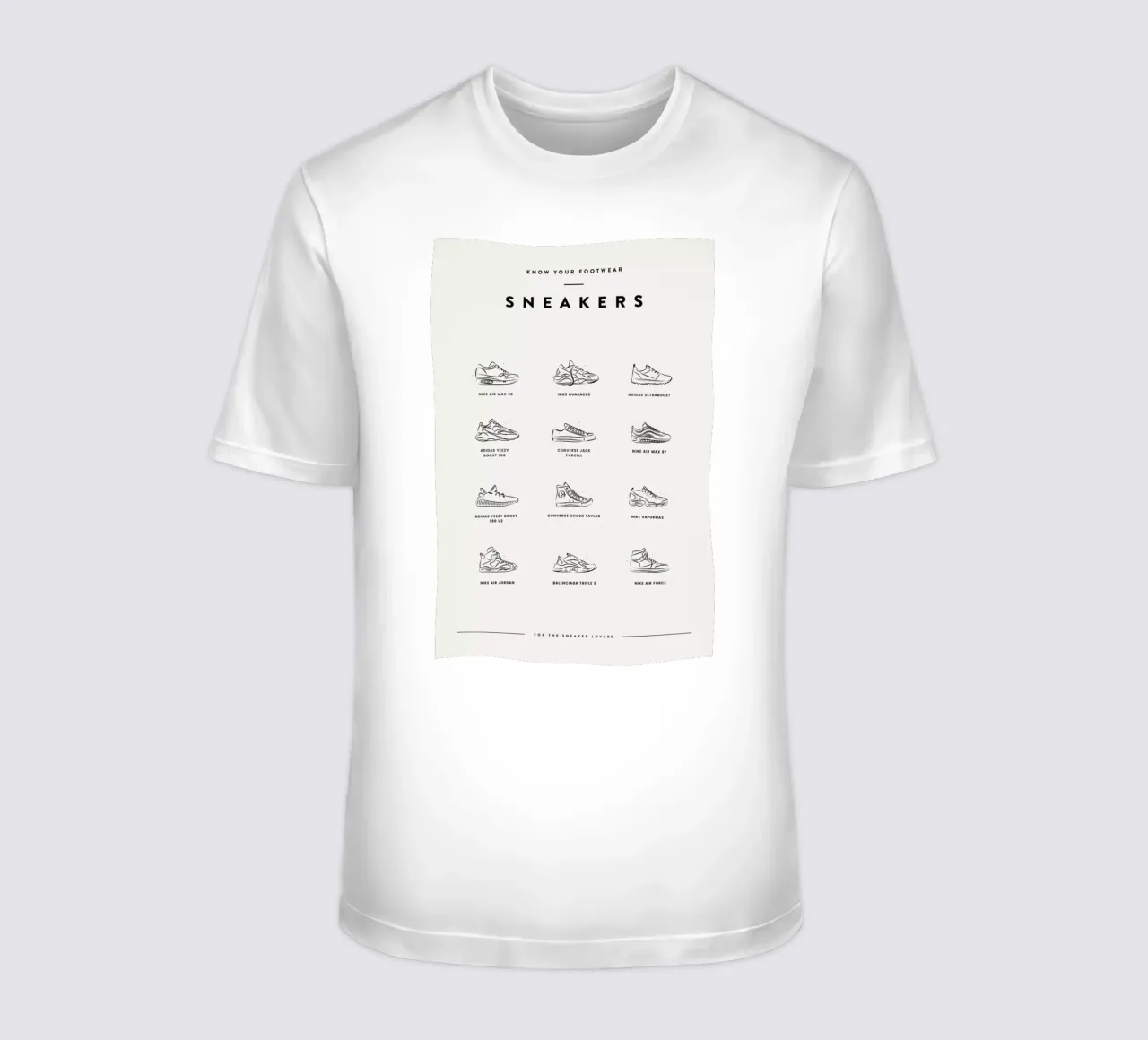 Sneaker Chart 2 t-shirt da daylight design studio