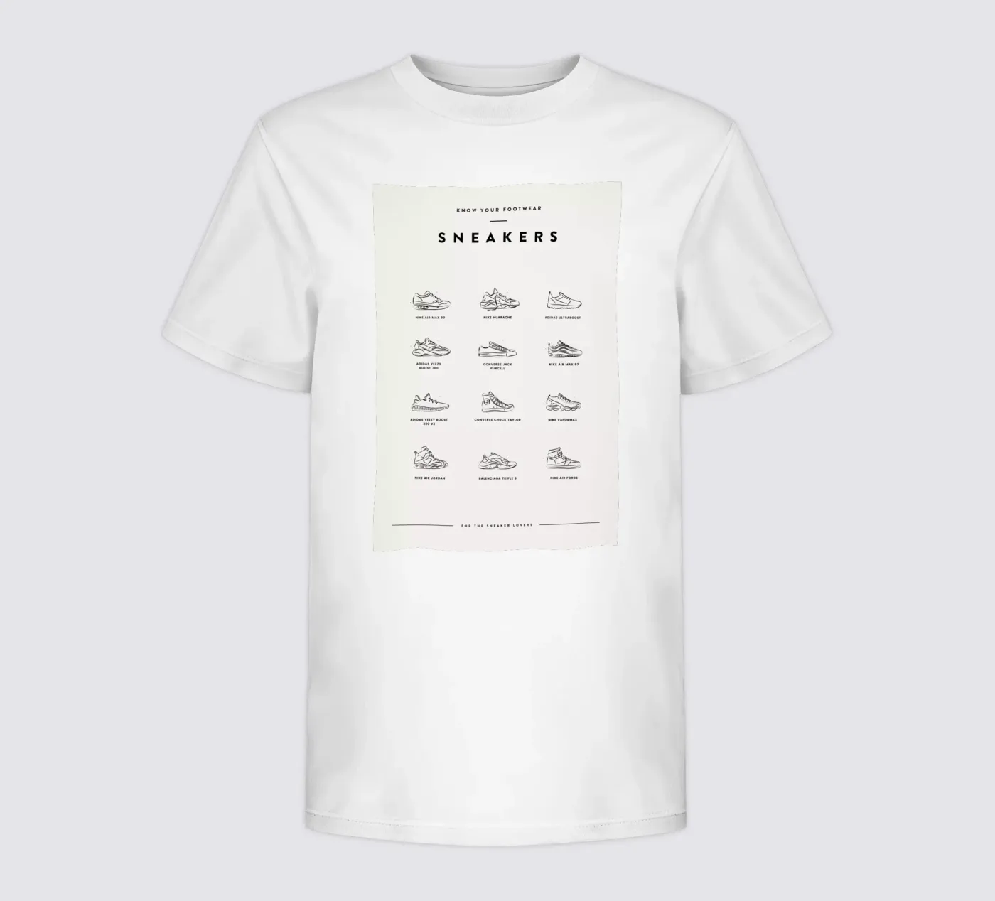 Sneaker Chart 2 t-shirt bambini da daylight design studio