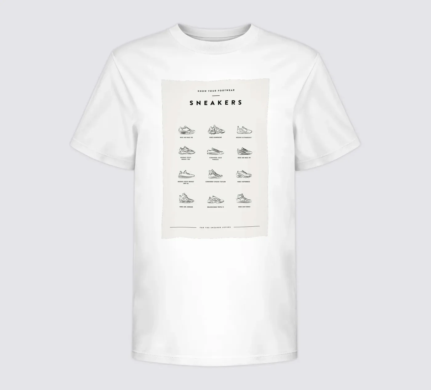 Sneaker Chart 2 t-shirt bambini da daylight design studio