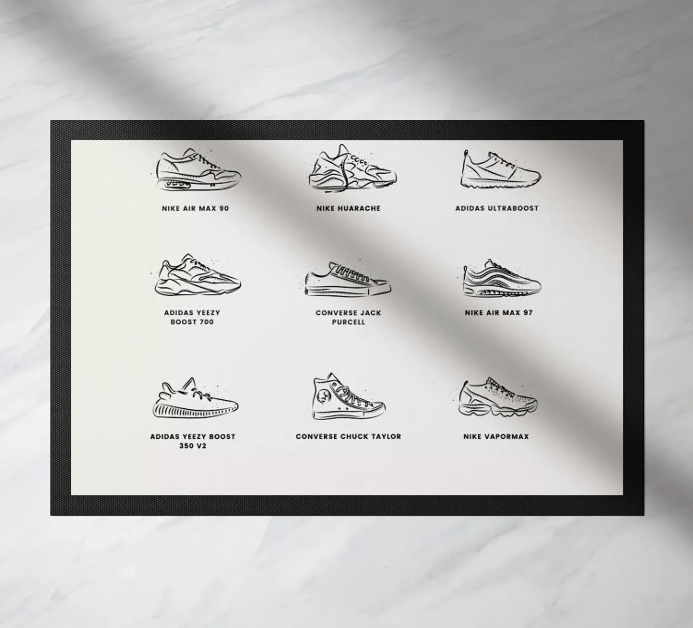 Sneaker Chart 2 paillasson de daylight design studio