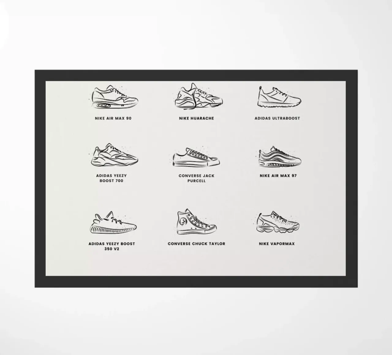 Sneaker Chart 2 zerbino da daylight design studio