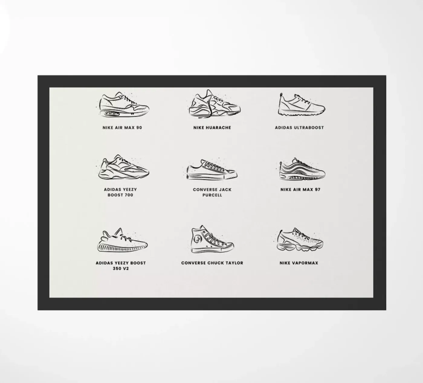 Sneaker Chart 2 zerbino da daylight design studio