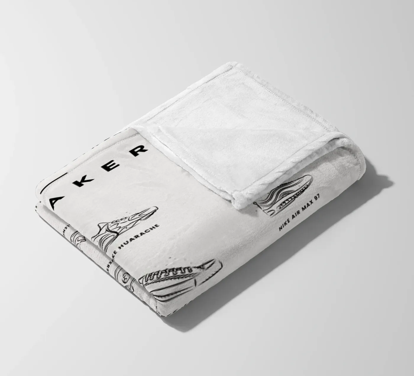 Sneaker Chart 2 fleecedeken van daylight design studio