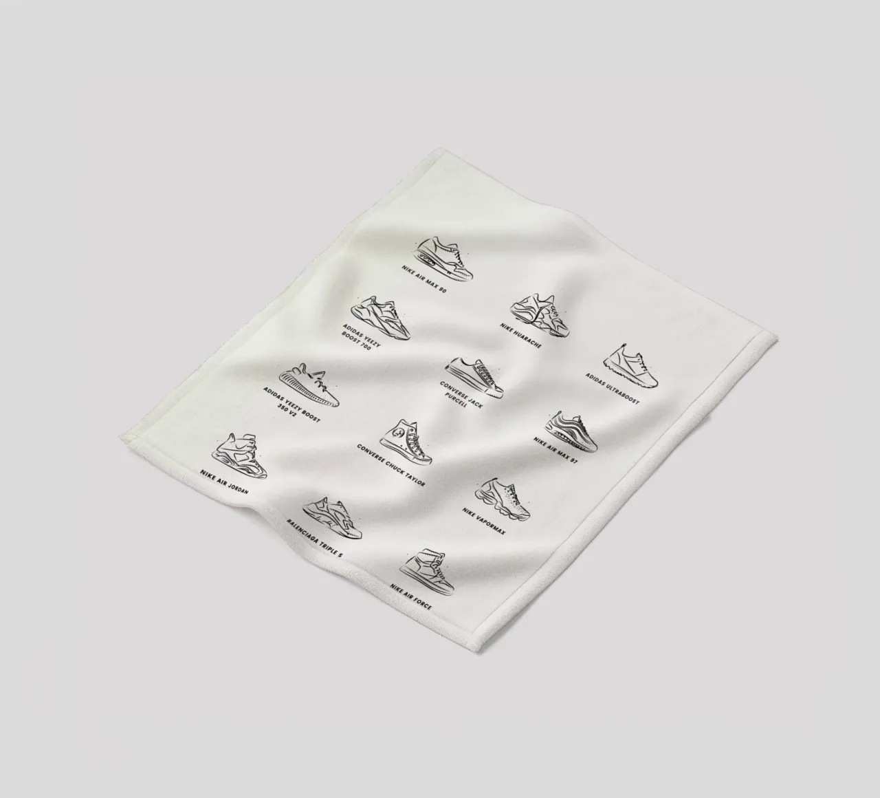 Sneaker Chart 2 Fleecedecke von daylight design studio