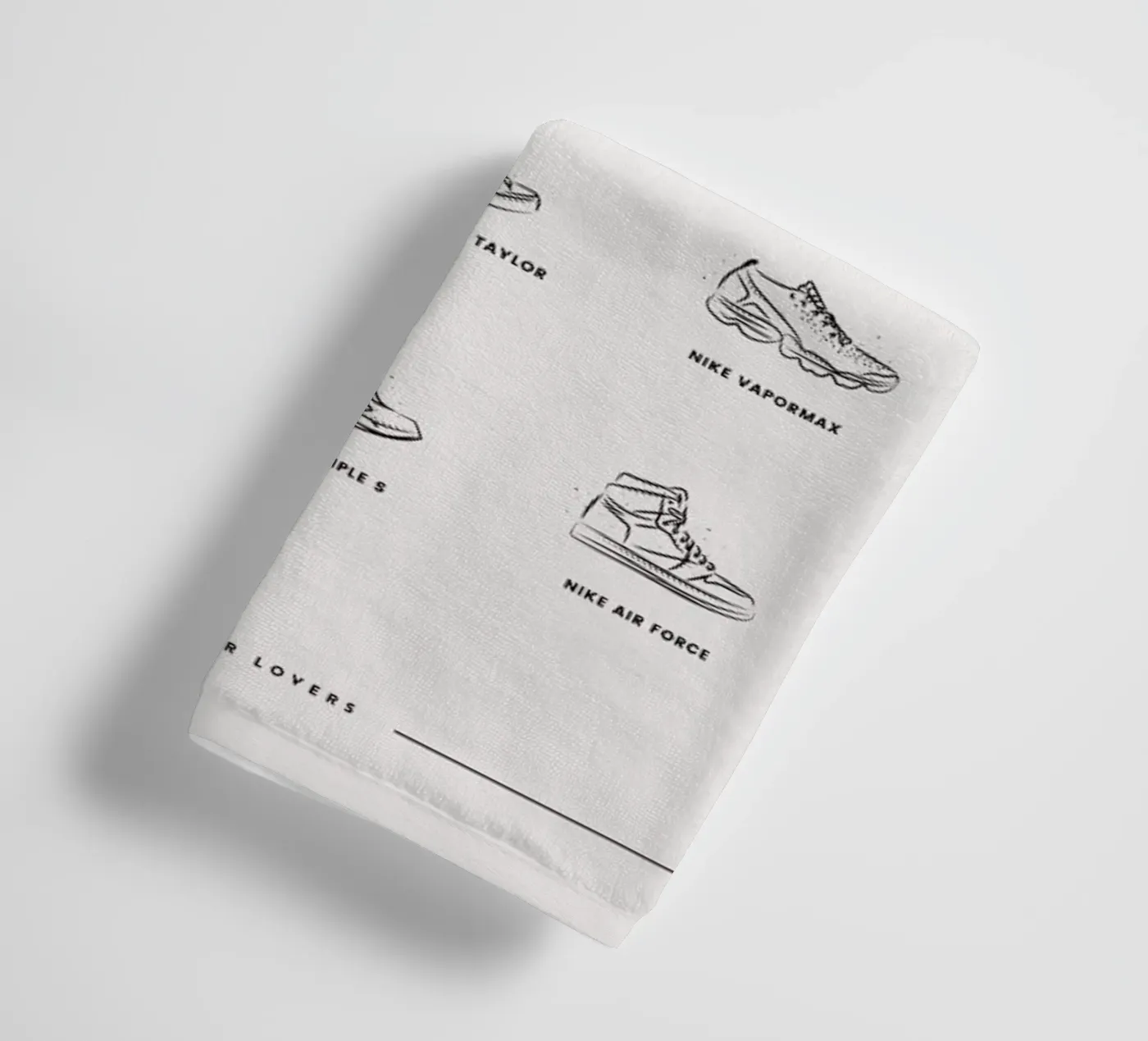 Sneaker Chart 2 badhanddoek van daylight design studio