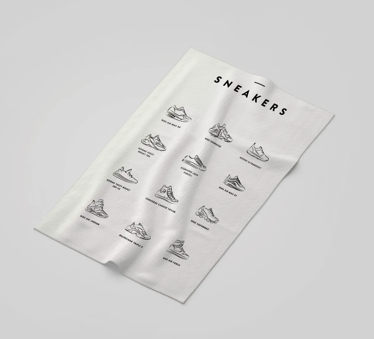 Sneaker Chart 2 telo mare da daylight design studio