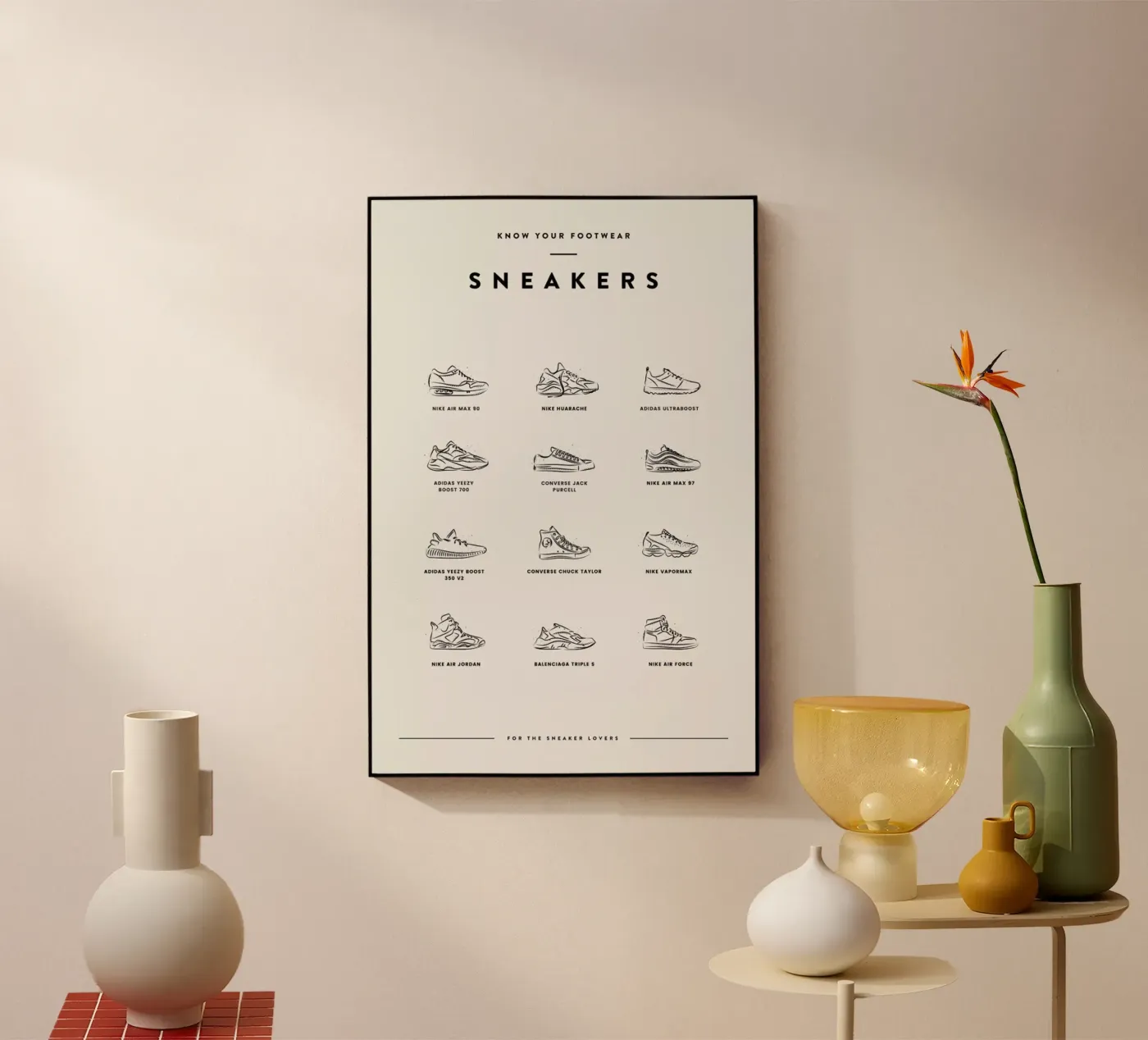 Sneaker Chart 2 plexiglass da daylight design studio