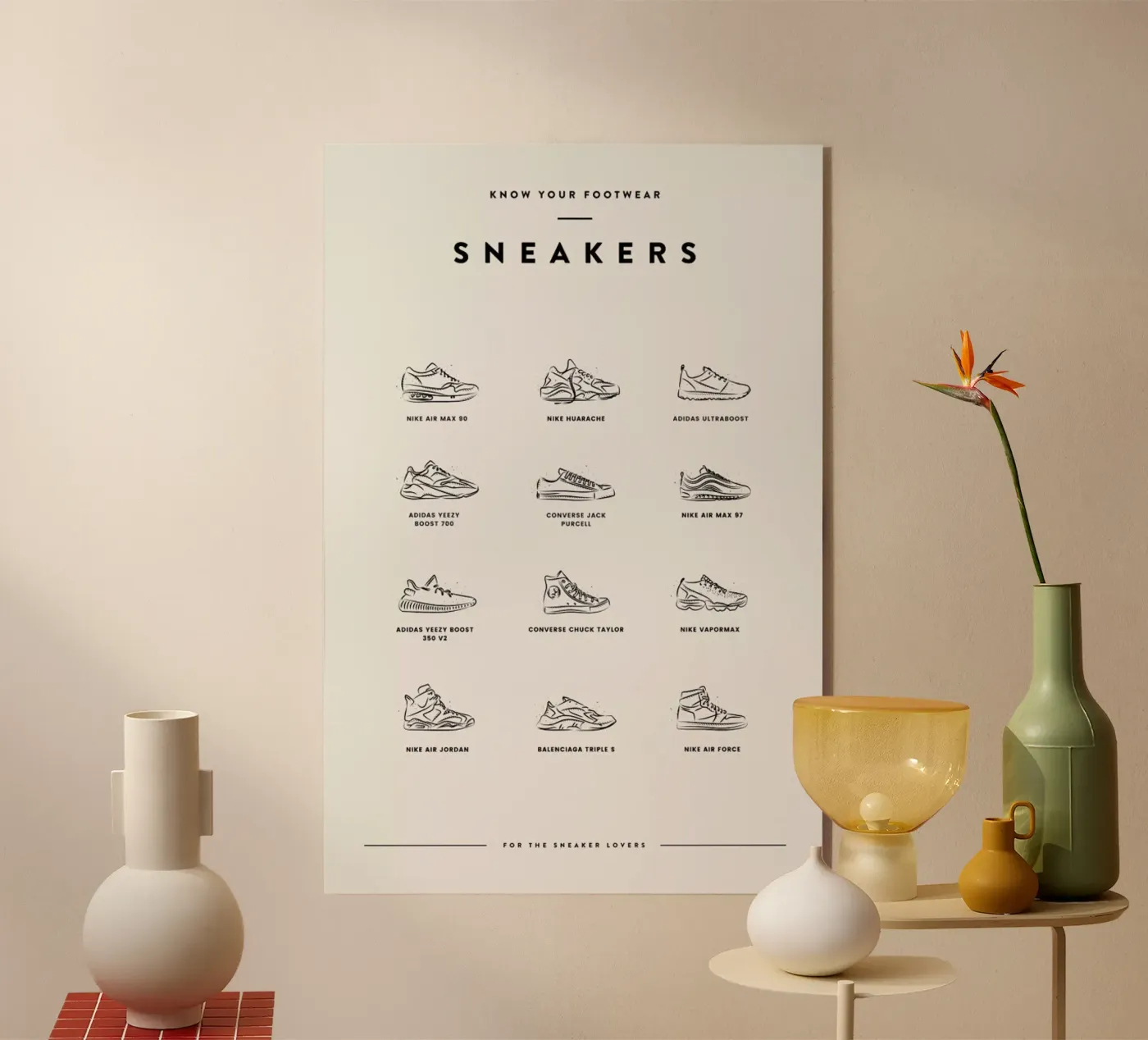 Sneaker Chart 2 plexiglass da daylight design studio