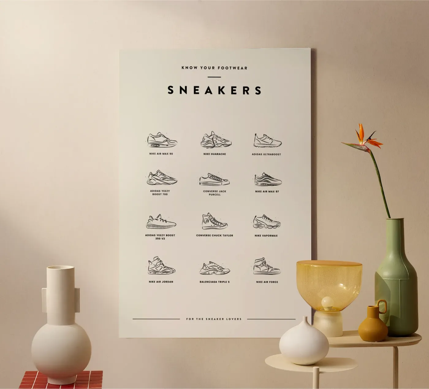 Sneaker Chart 2 tela da daylight design studio