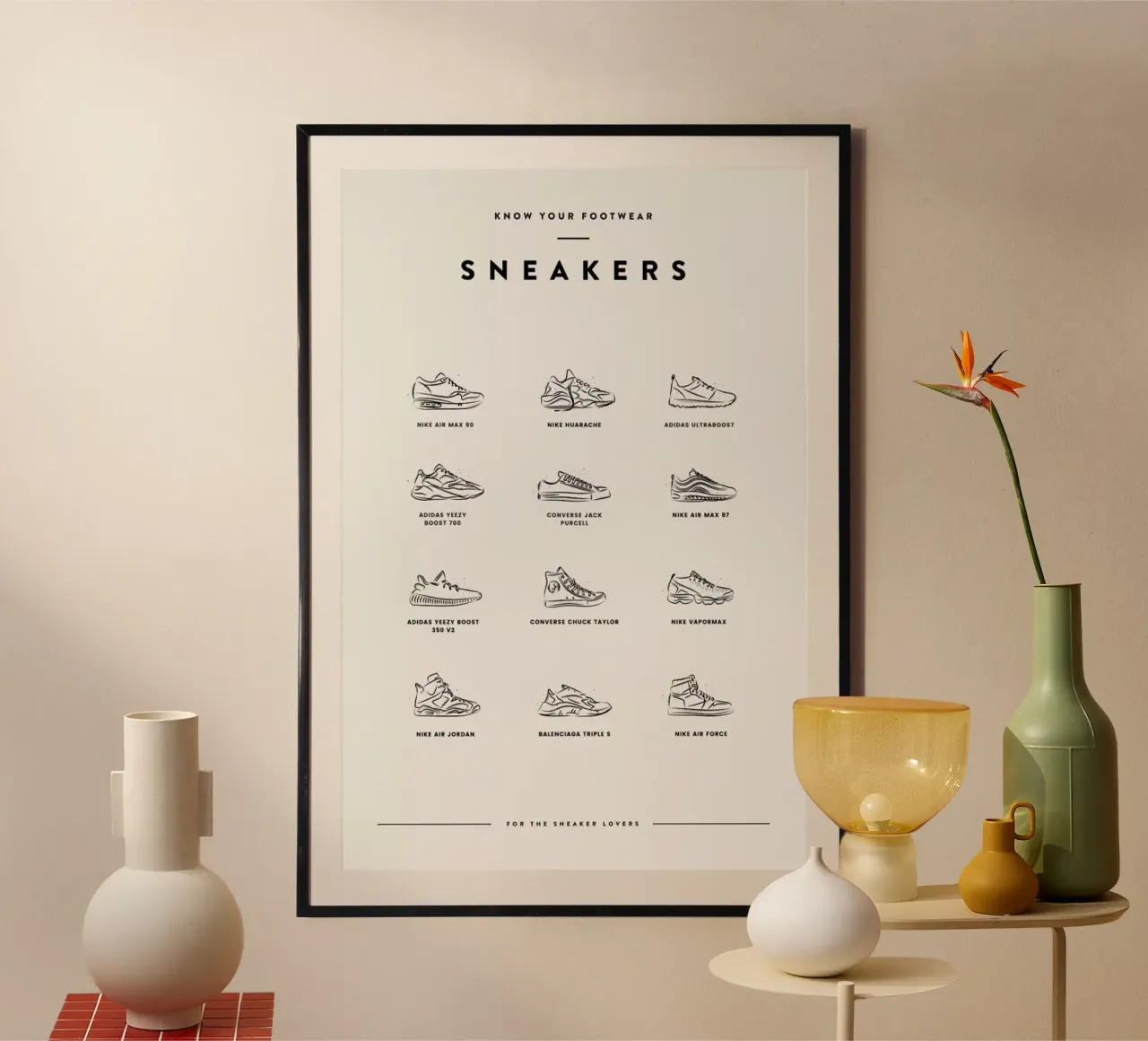Sneaker Chart 2 poster da daylight design studio