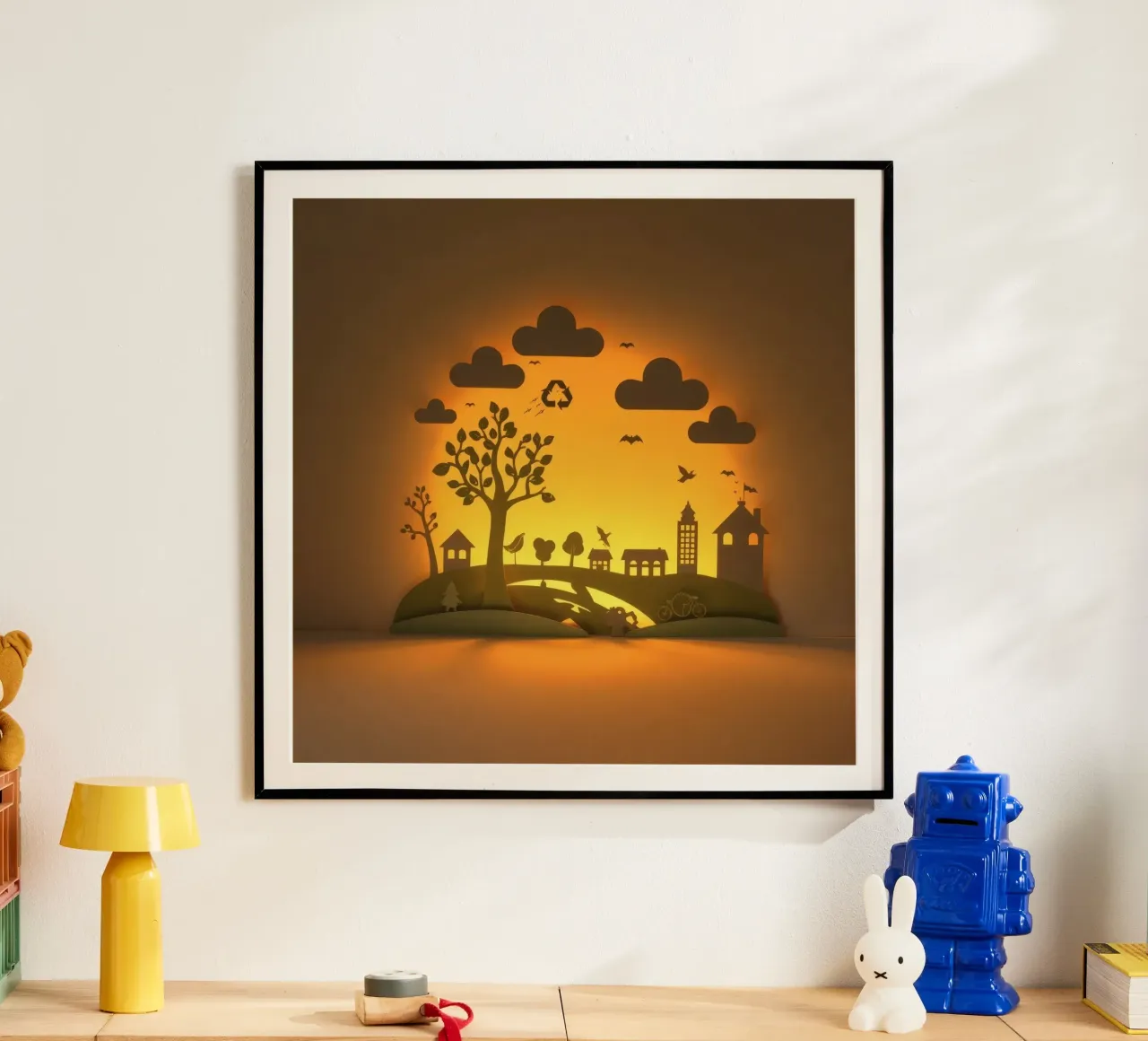 L'art du papier créatif met en scène une scène champêtre paisible hahnemühle de DesignDoodle