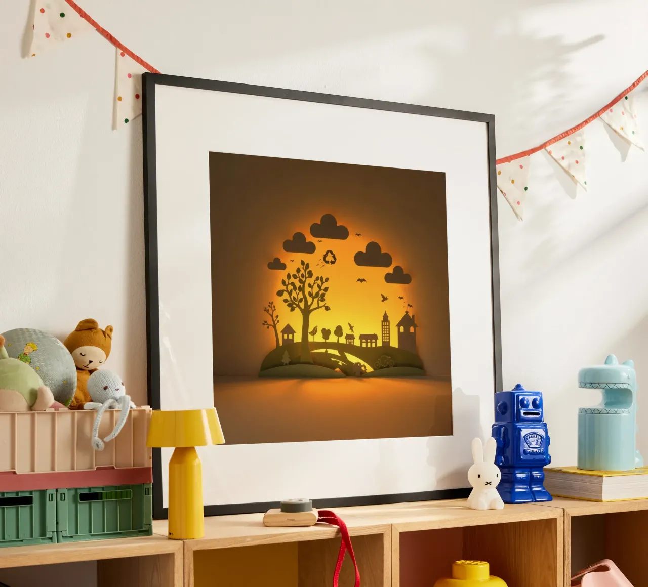 L'art du papier créatif met en scène une scène champêtre paisible hahnemühle de DesignDoodle