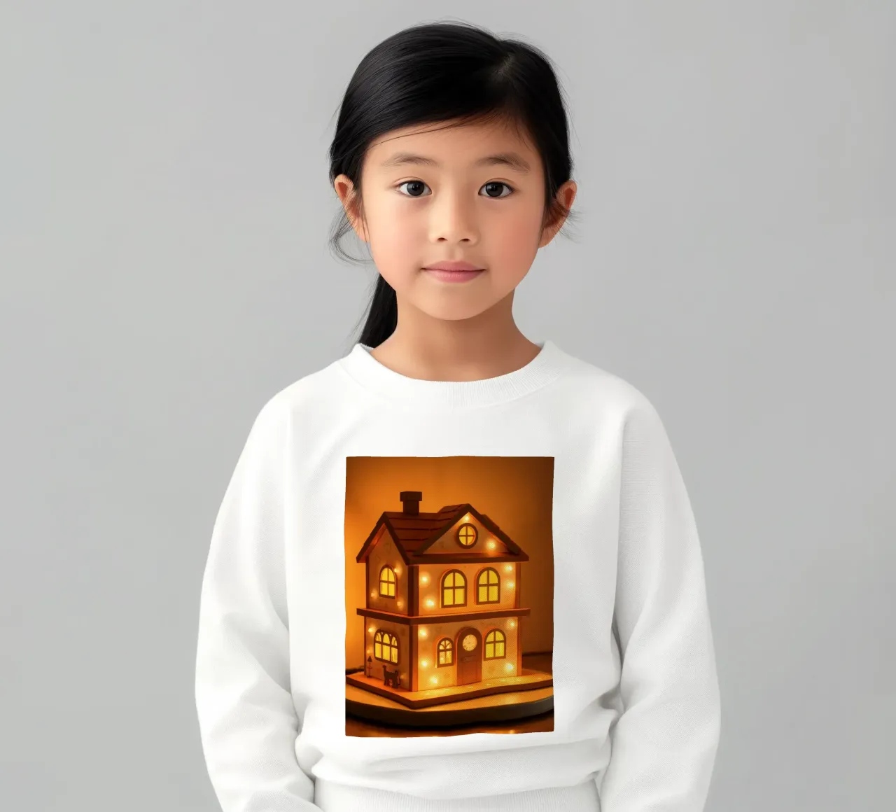 Lampada decorativa in legno con luci calde felpa bambino da DesignDoodle