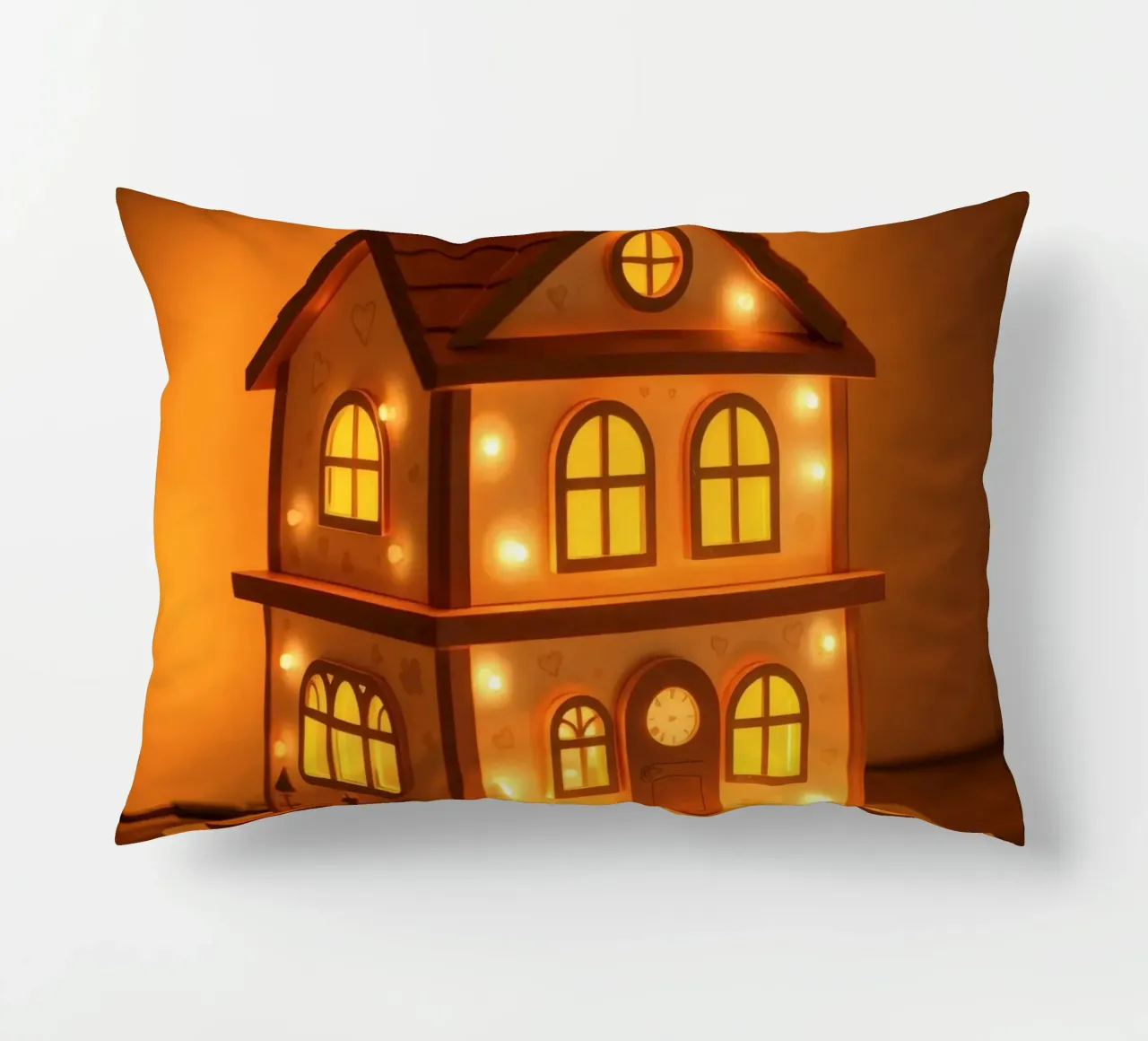 Lampada decorativa in legno con luci calde cuscino da DesignDoodle