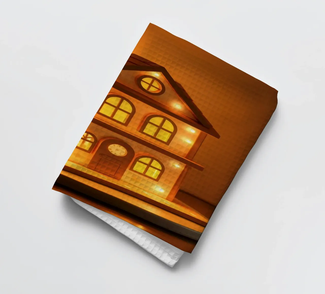 Lampada decorativa in legno con luci calde canovaccio da cucina da DesignDoodle