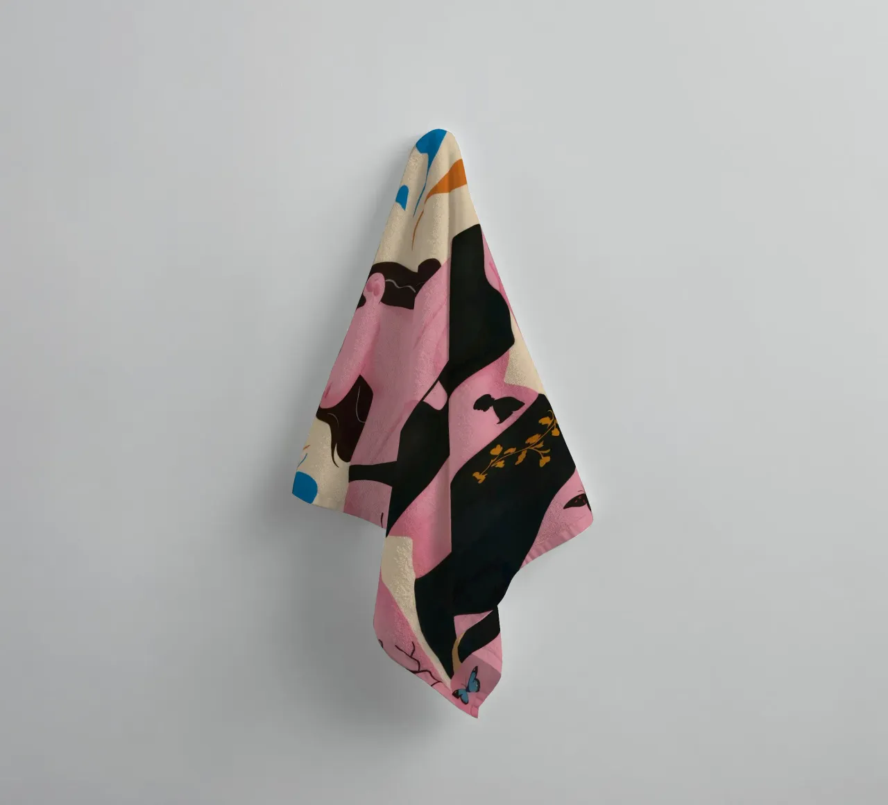 Abstract Nature Dance towel by Twilight Muse