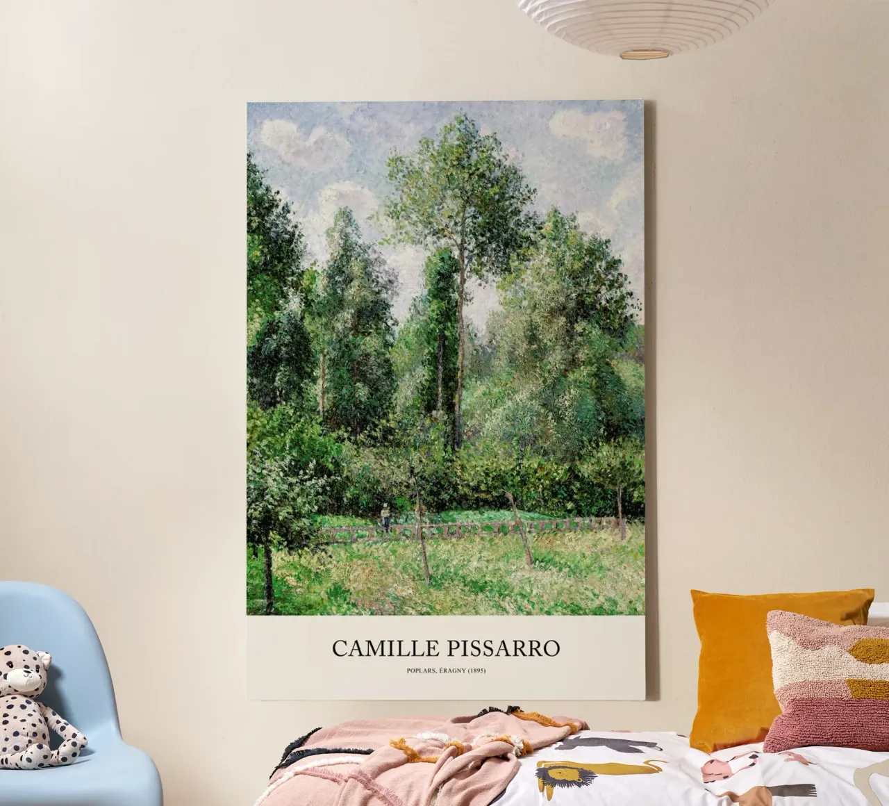 Pissarro - Poplars, Éragny canvas by Vintage by JUNIQE