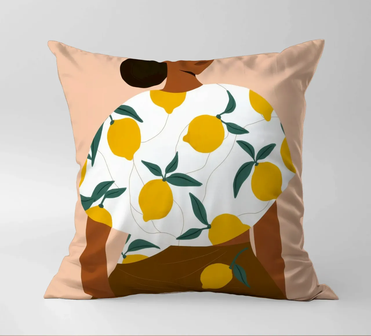 Botanical Tranquility decorative cushion by Twilight Muse