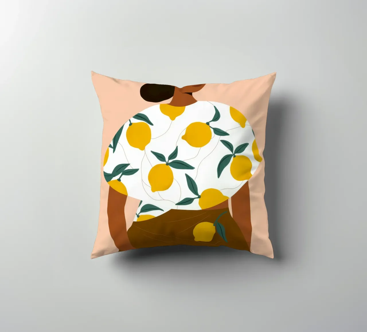 Botanical Tranquility decorative cushion by Twilight Muse