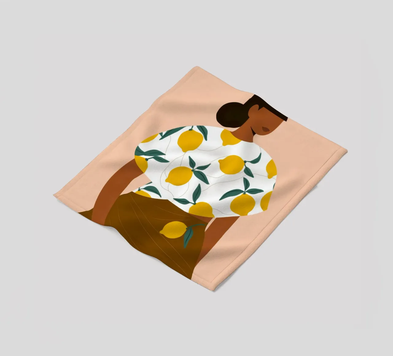 Botanical Tranquility fleece blanket by Twilight Muse