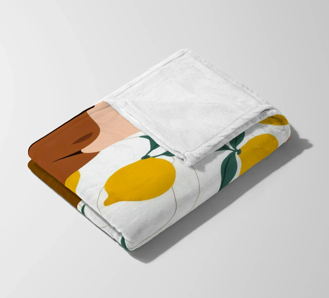 Botanical Tranquility fleece blanket by Twilight Muse