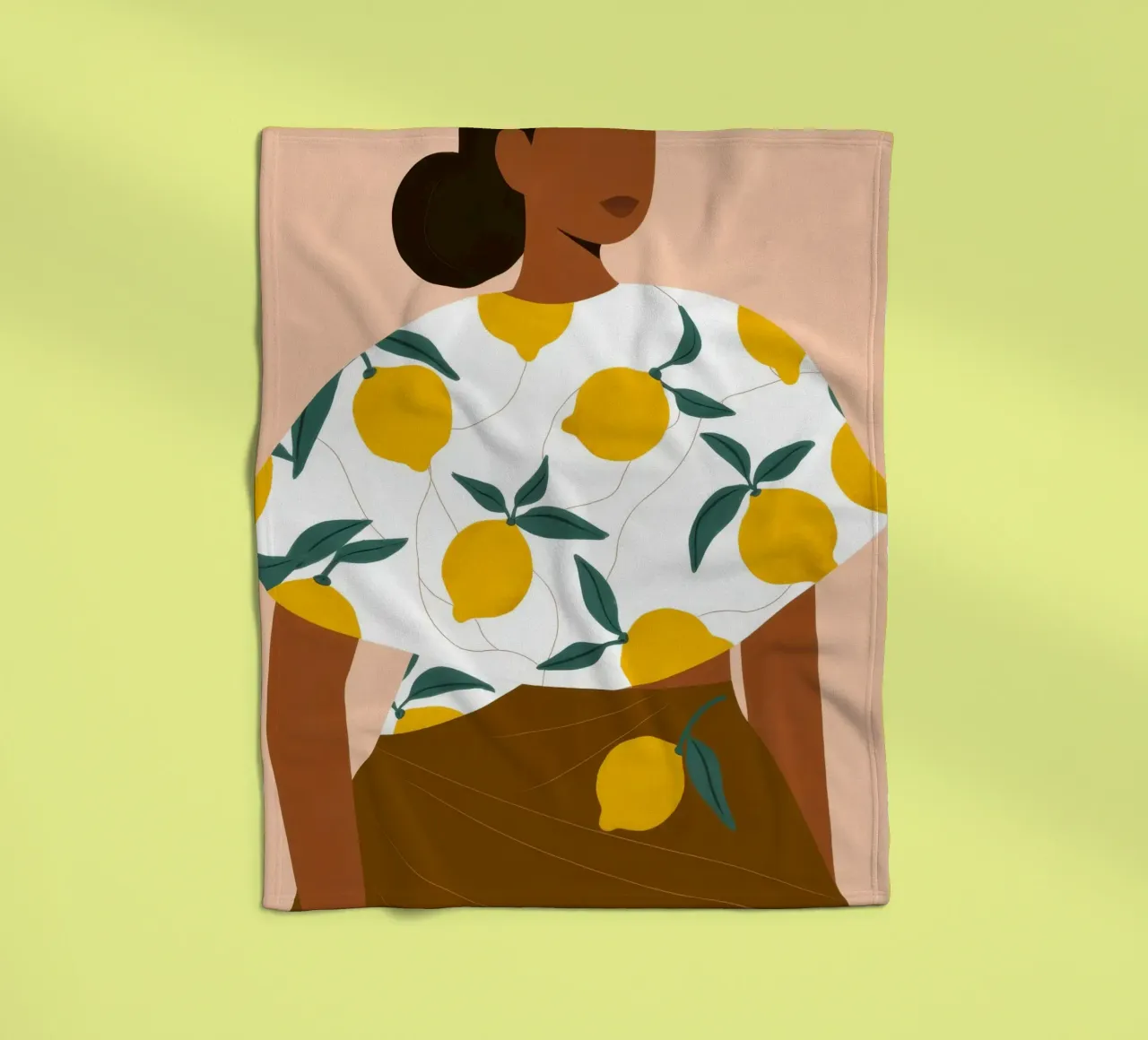 Botanical Tranquility fleece blanket by Twilight Muse