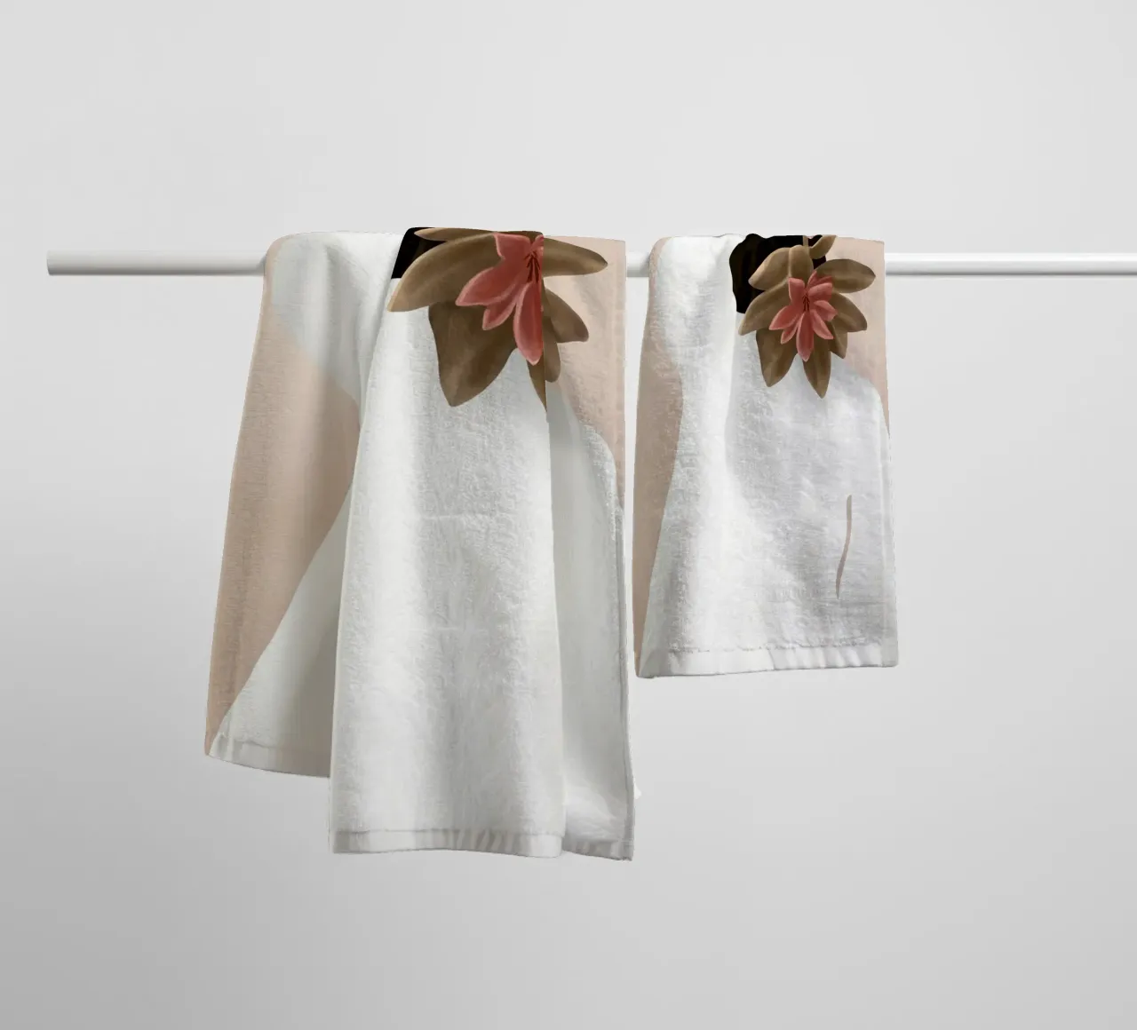 With a Flower towel by Flow Line