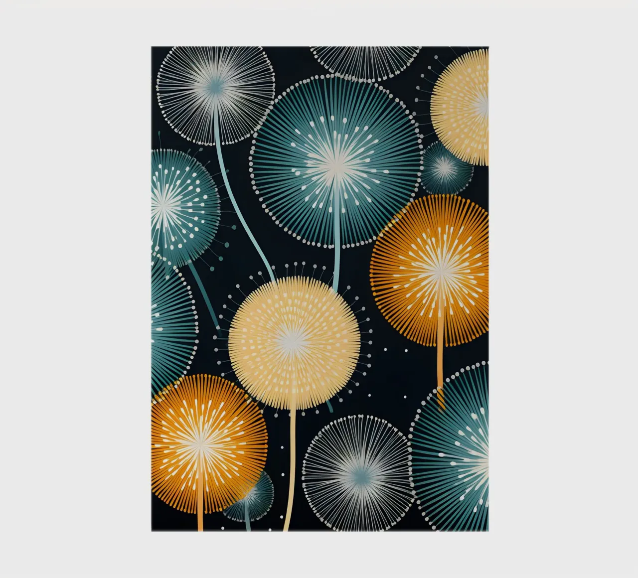 Bursting Dandelions notebook by Botanical Pattern House