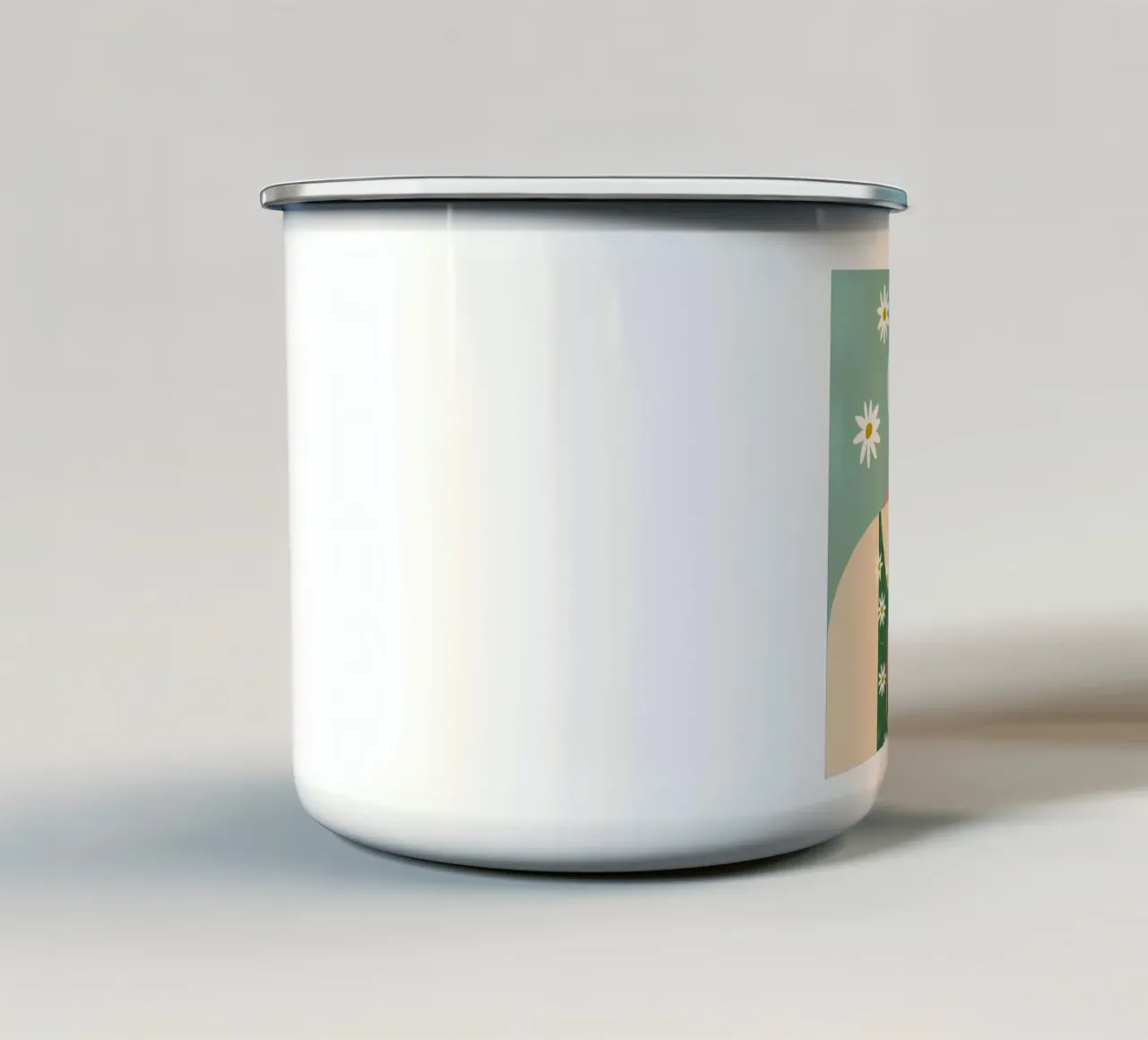Eleganza estiva in fiore tazza in smalto da Twilight Muse