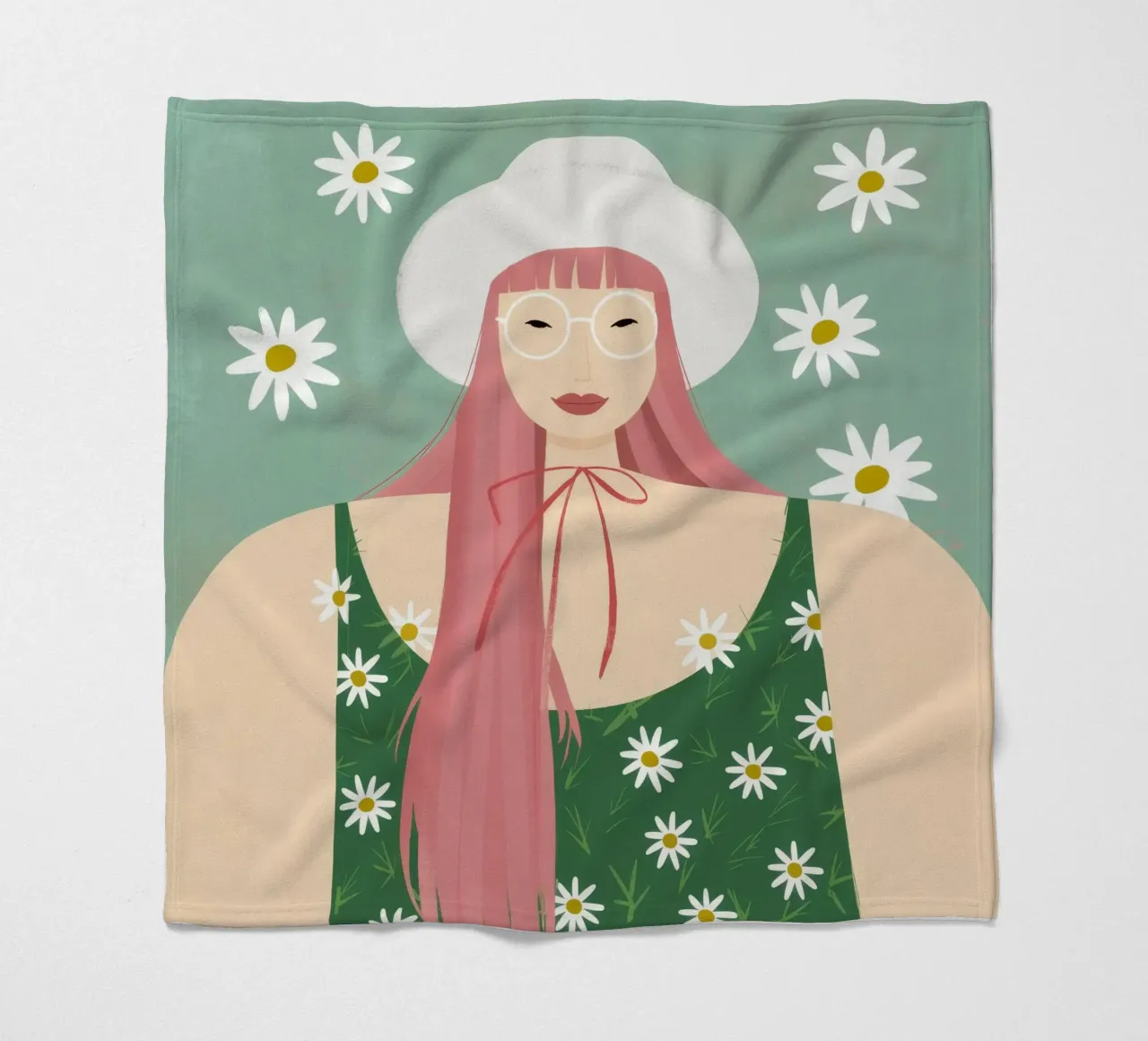 Eleganza estiva in fiore coperta in pile da Twilight Muse