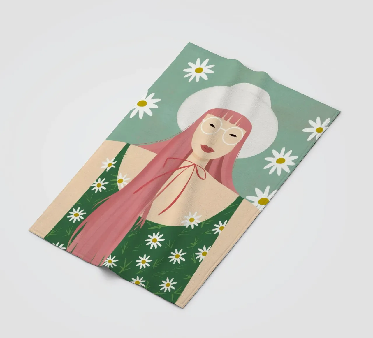Eleganza estiva in fiore coperta in pile da Twilight Muse