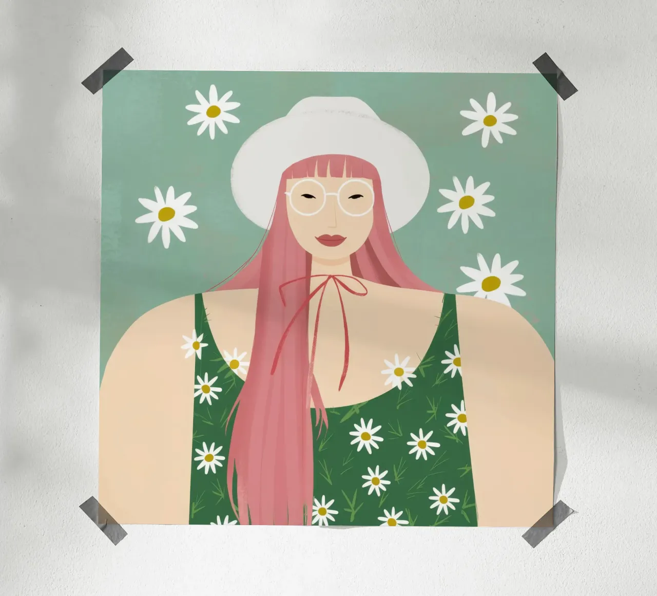 Blossoming Summer Elegance poster by Twilight Muse