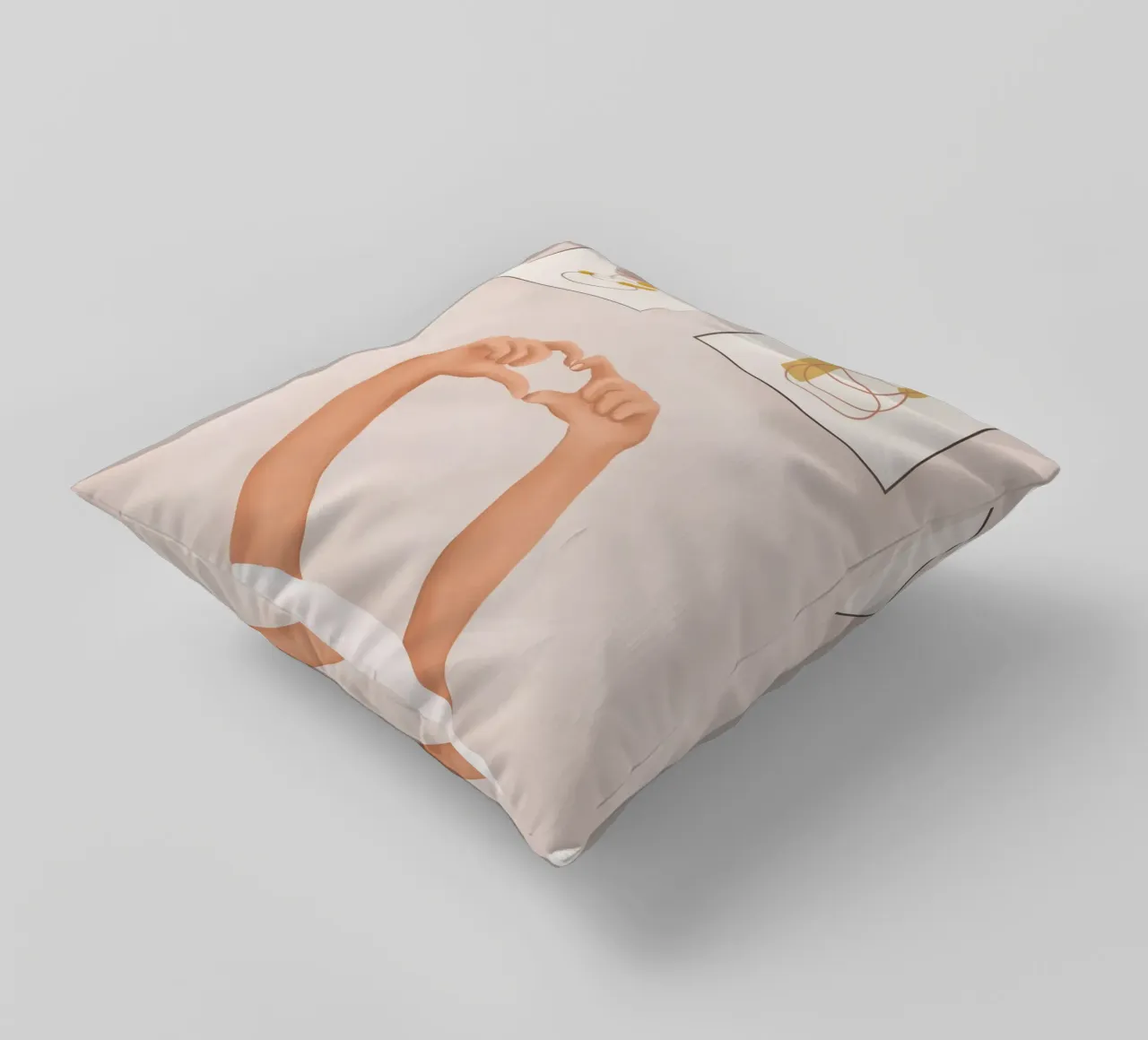 Hand Heart cuscino da Flow Line