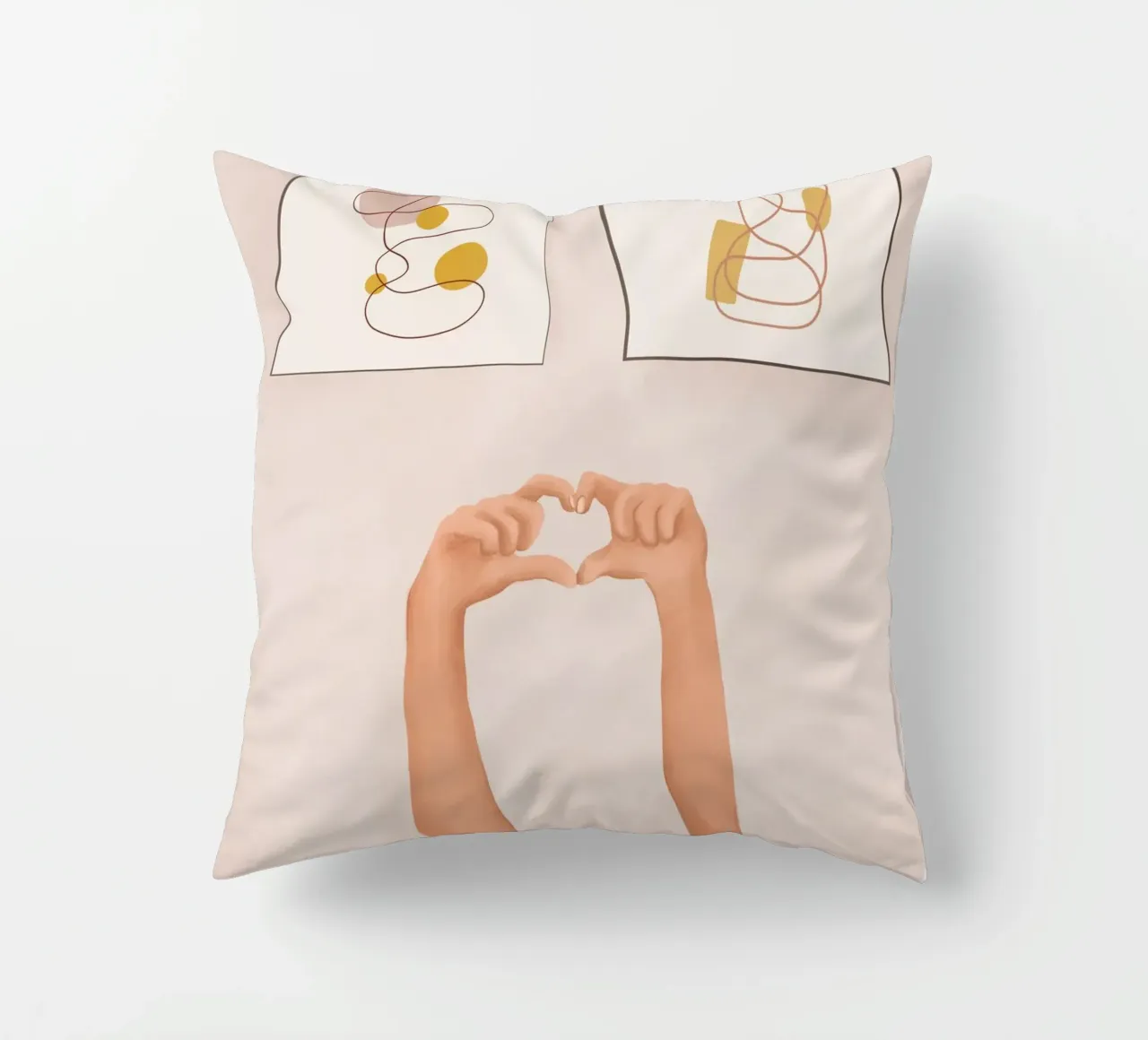 Hand Heart cuscino da Flow Line