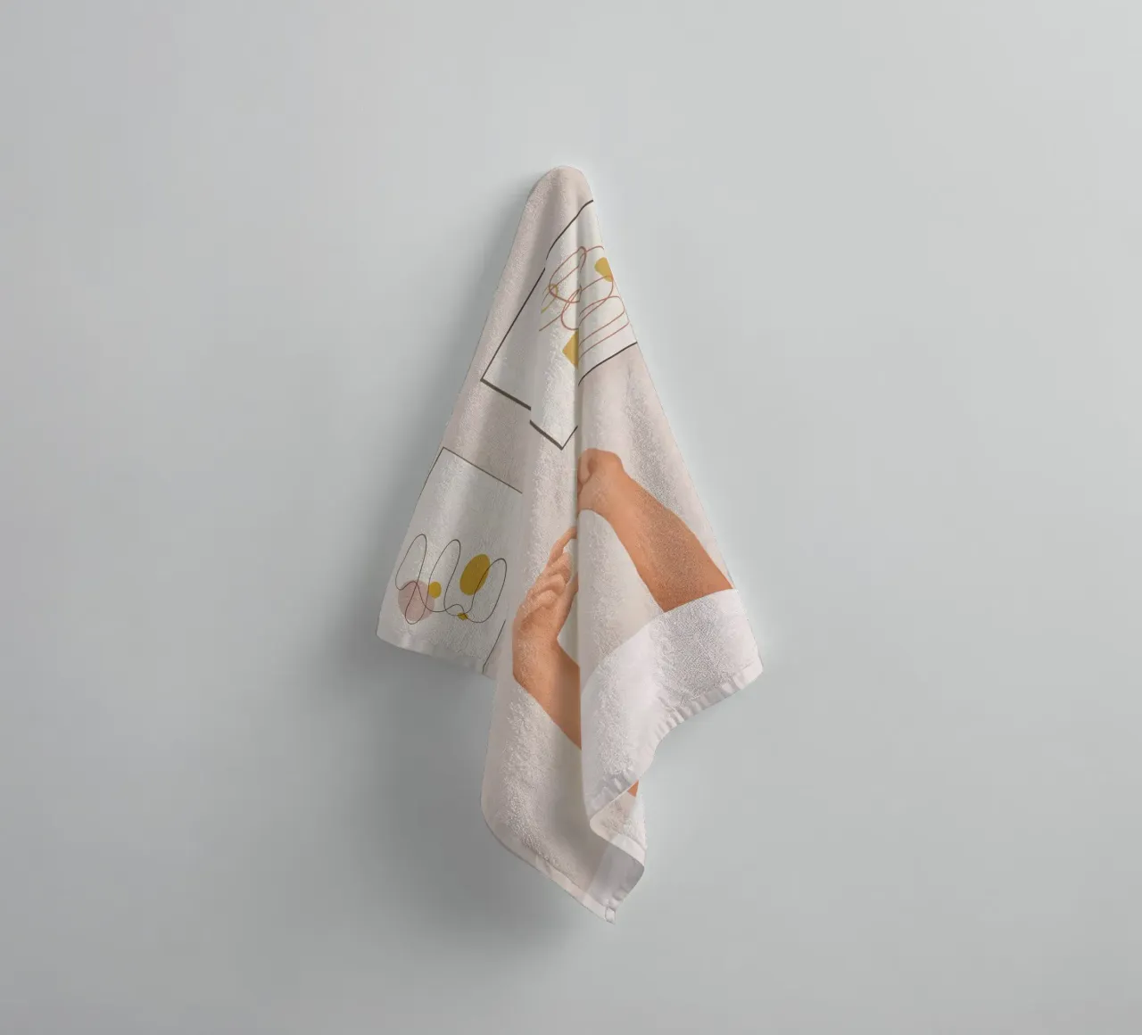 Hand Heart asciugamano da bagno da Flow Line