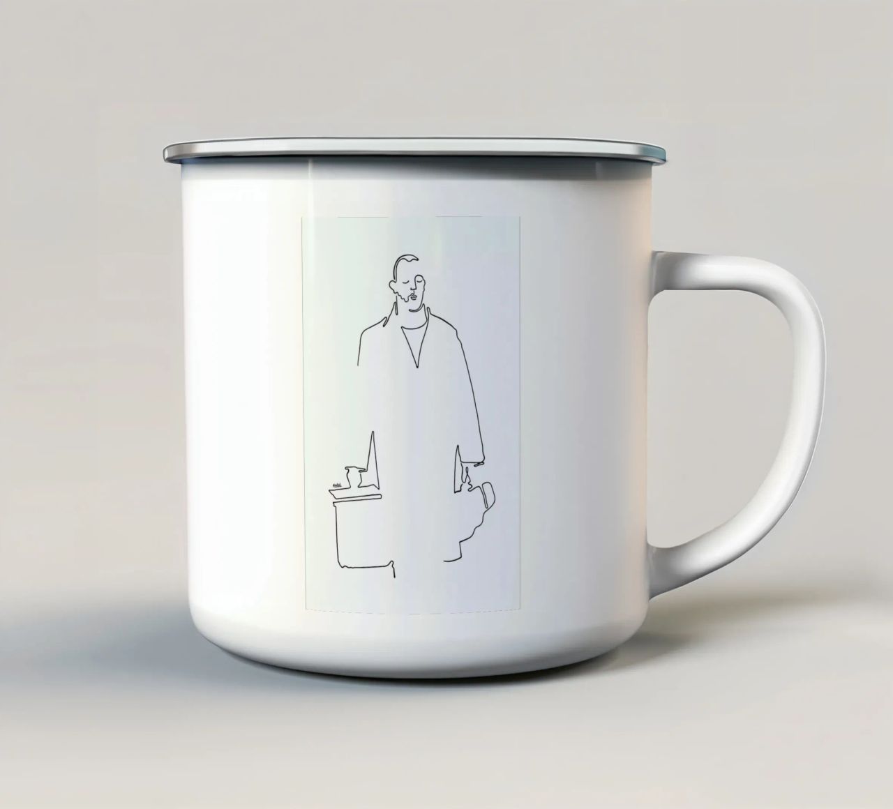 Leon tazza in smalto da Ninhol