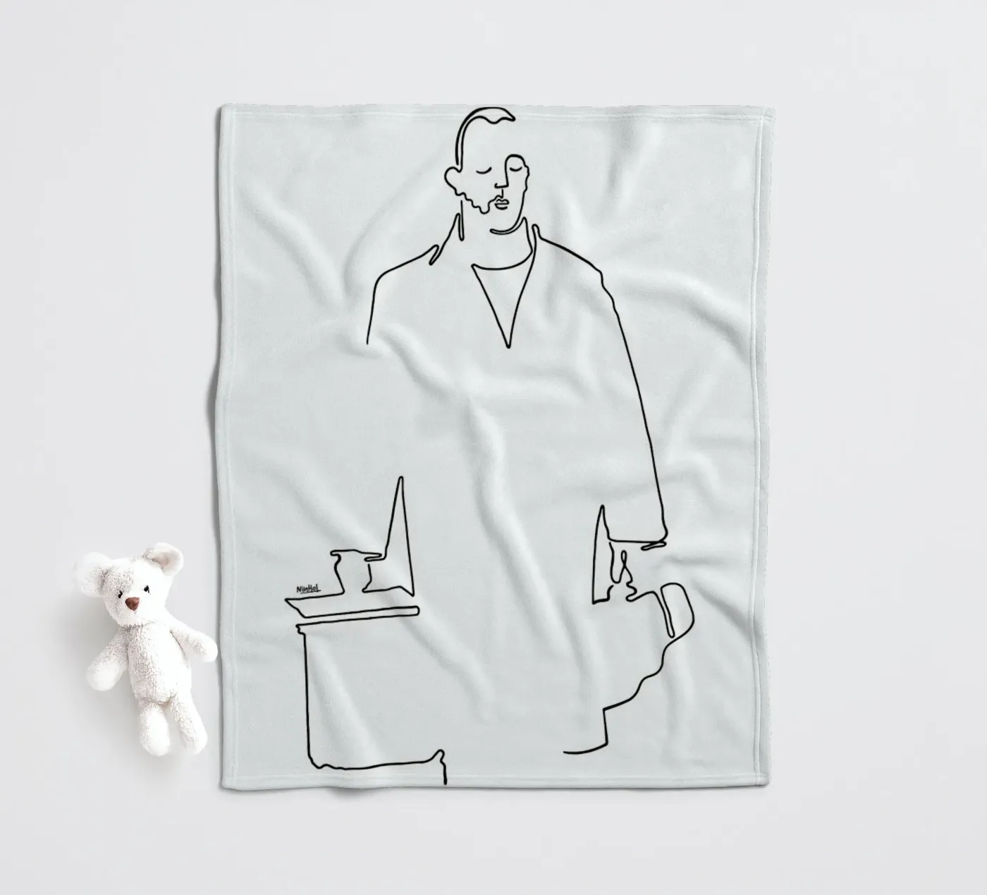Leon fleece blanket by Ninhol