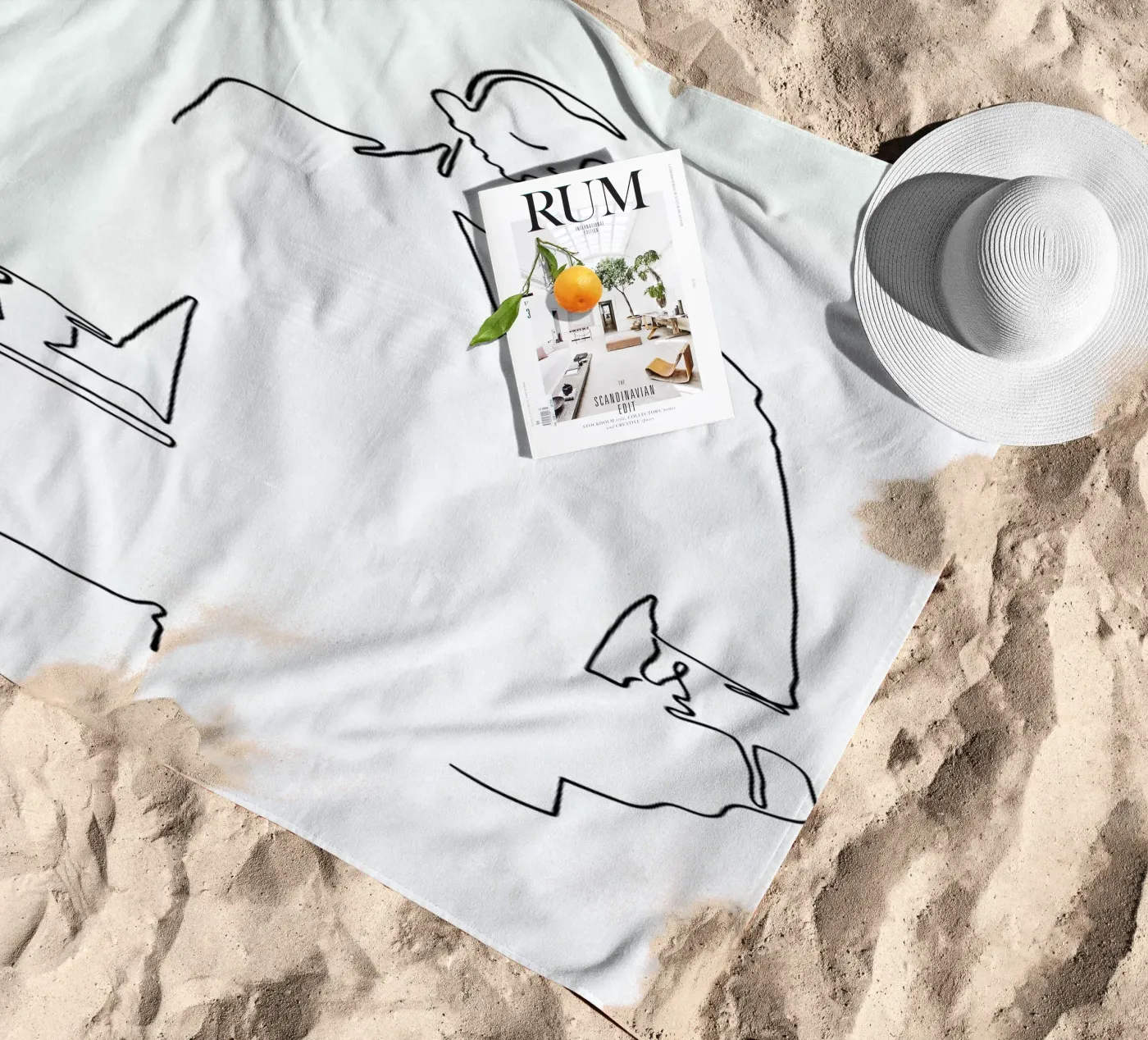 Leon beach towel by Ninhol