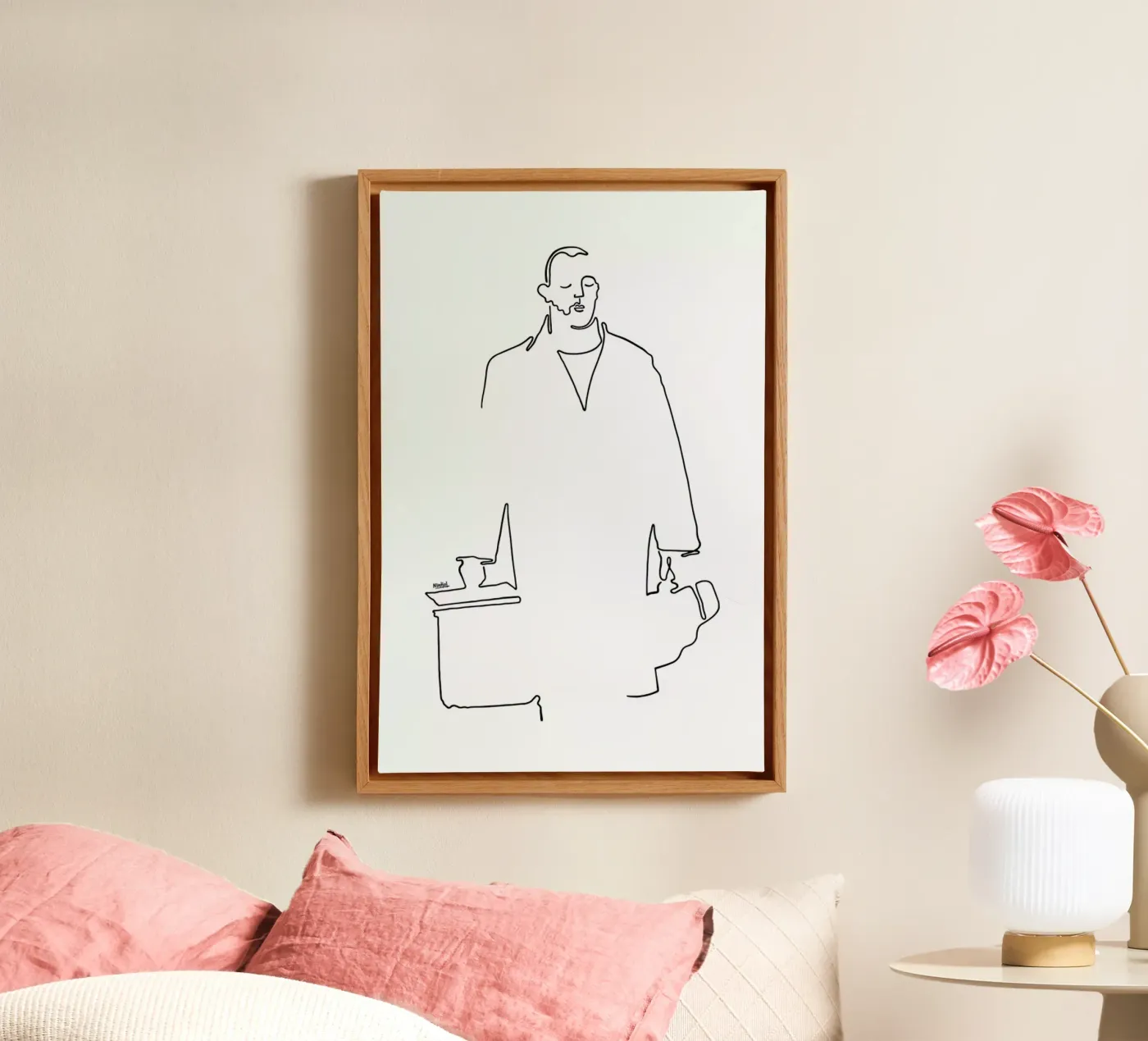 Leon canvas van Ninhol