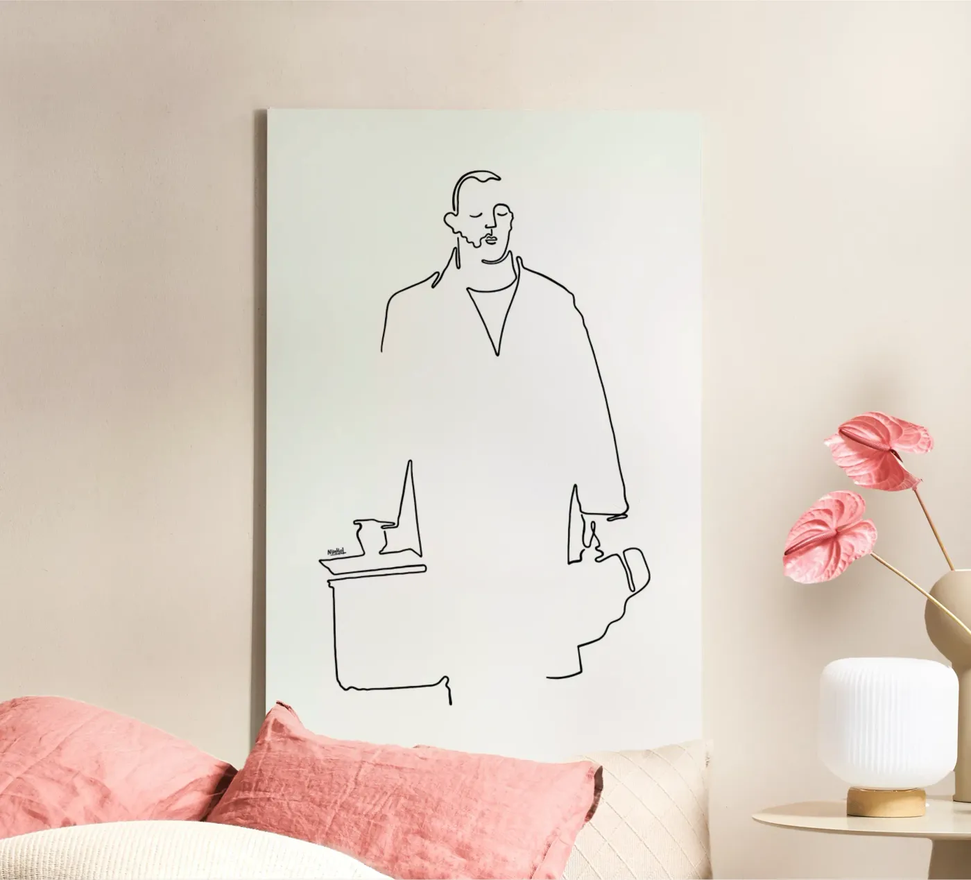 Leon canvas van Ninhol