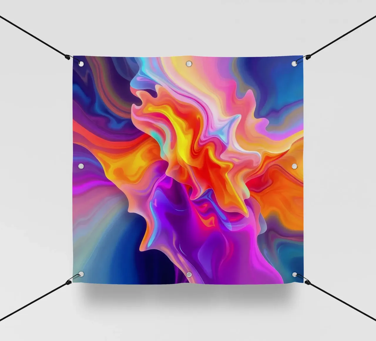 abstract art showcasing vivid swirls and flowing patterns pvc cover by DesignDoodle