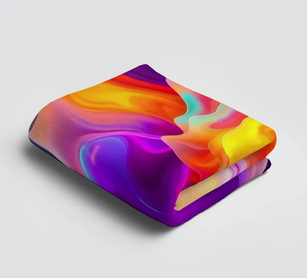 abstract art showcasing vivid swirls and flowing patterns towel by DesignDoodle