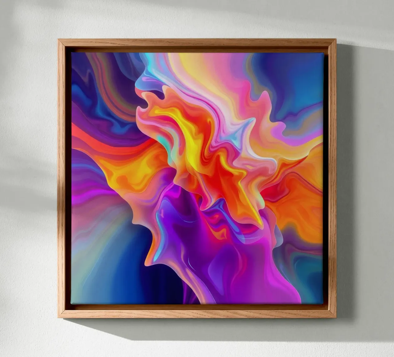 abstract art showcasing vivid swirls and flowing patterns canvas by DesignDoodle