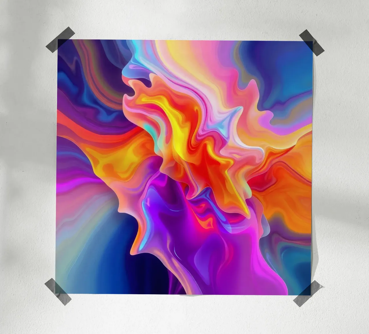 abstract art showcasing vivid swirls and flowing patterns hahnemühle by DesignDoodle