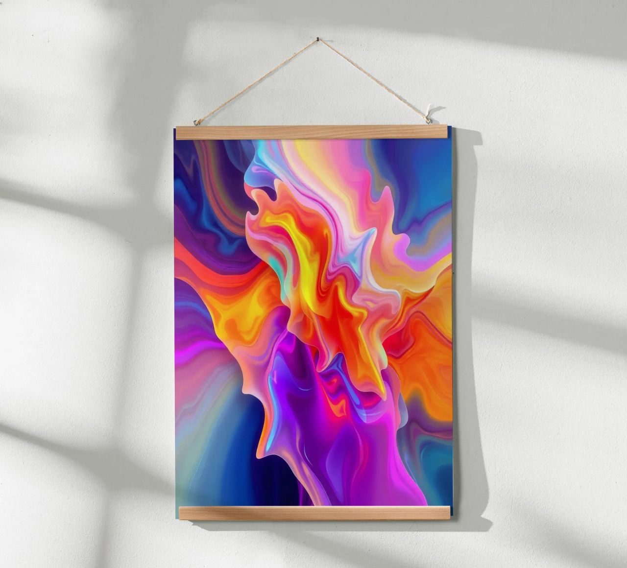abstract art showcasing vivid swirls and flowing patterns hahnemühle by DesignDoodle