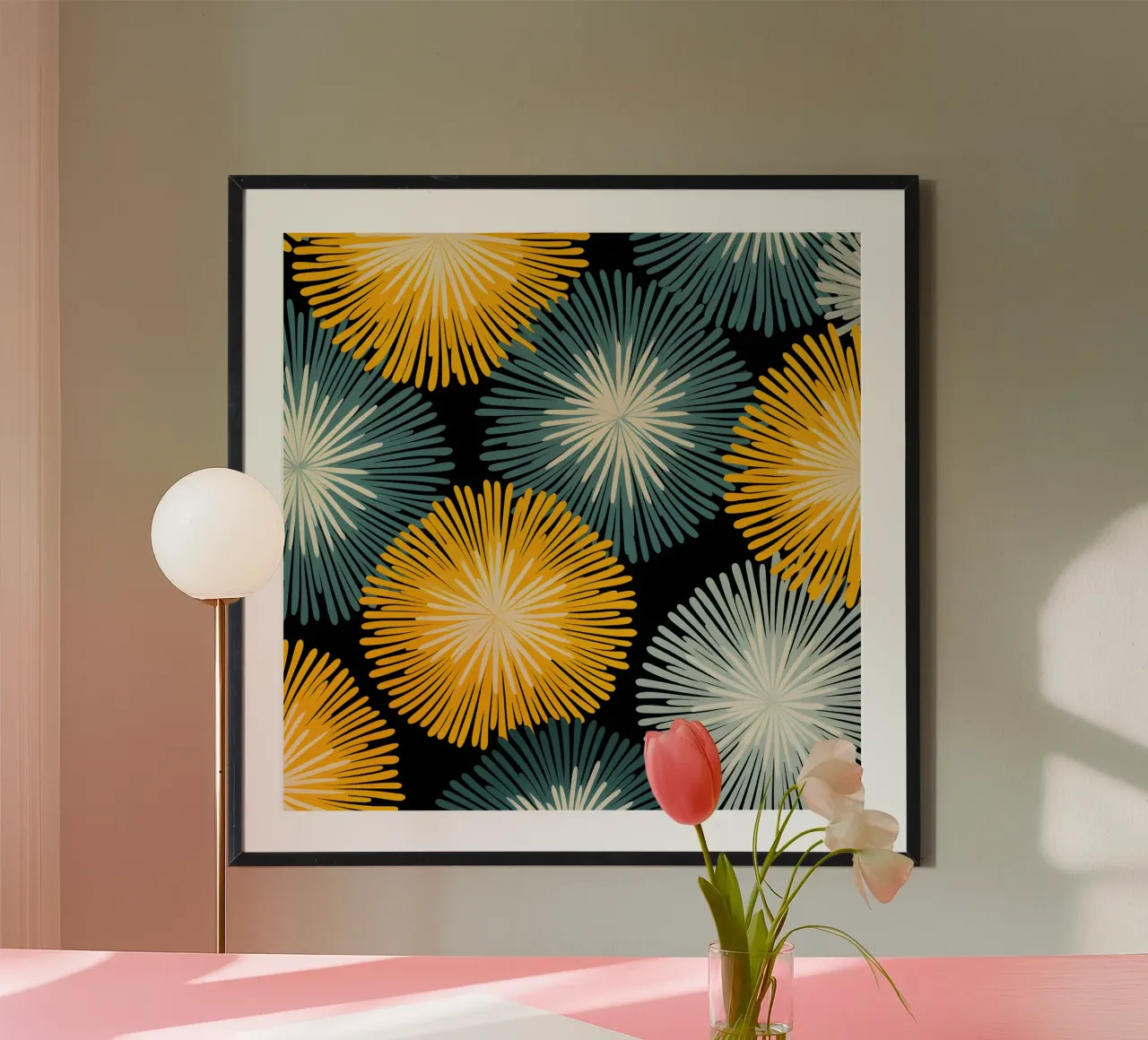 Denti di leone stravaganti poster da Botanical Pattern House
