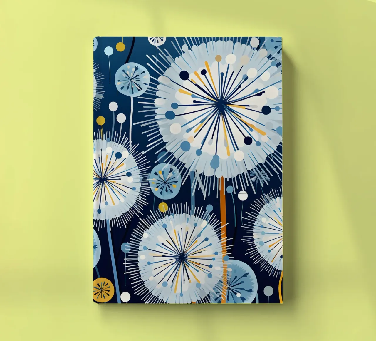 Whimsical Dandelions notebook by Botanical Pattern House