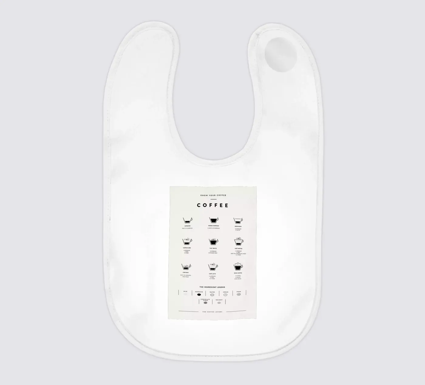 Coffee Chart 2 Babylätzchen von daylight design studio